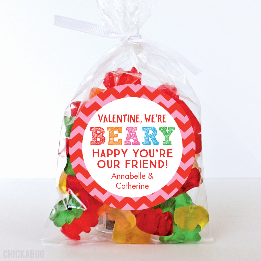 personalized-i-m-beary-happy-valentine-s-day-stickers-chickabug for Free Printable Gummy Bear Valentines Personalized