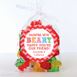 "I'm Beary Happy" Valentine's Day Stickers