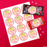 "Taco 'Bout a Good Friend" Valentine's Day Stickers