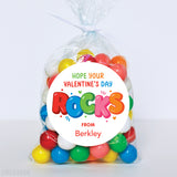 "Hope Your Valentine's Day Rocks!" Stickers