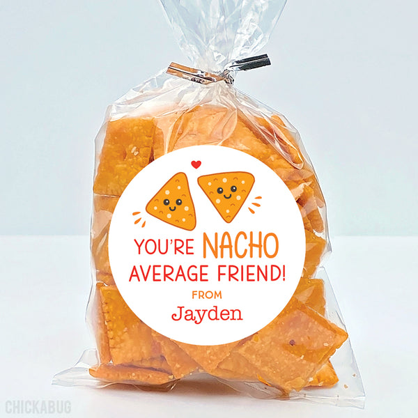 "Nacho Average Friend" Valentine's Day Stickers