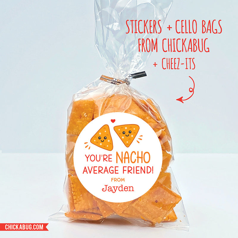 "Nacho Average Friend" Valentine's Day Stickers