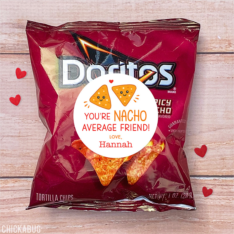 "Nacho Average Friend" Valentine's Day Stickers