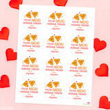 "Nacho Average Friend" Valentine's Day Stickers