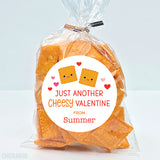 "Another Cheesy Valentine" Valentine's Day Stickers