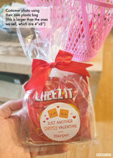 "Another Cheesy Valentine" Valentine's Day Stickers