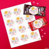 "I Like You A Waffle Lot" Valentine's Day Stickers