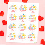 "Chip Chip Hooray" Potato Chips Valentine's Day Stickers