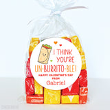 Burrito Valentine's Day Stickers