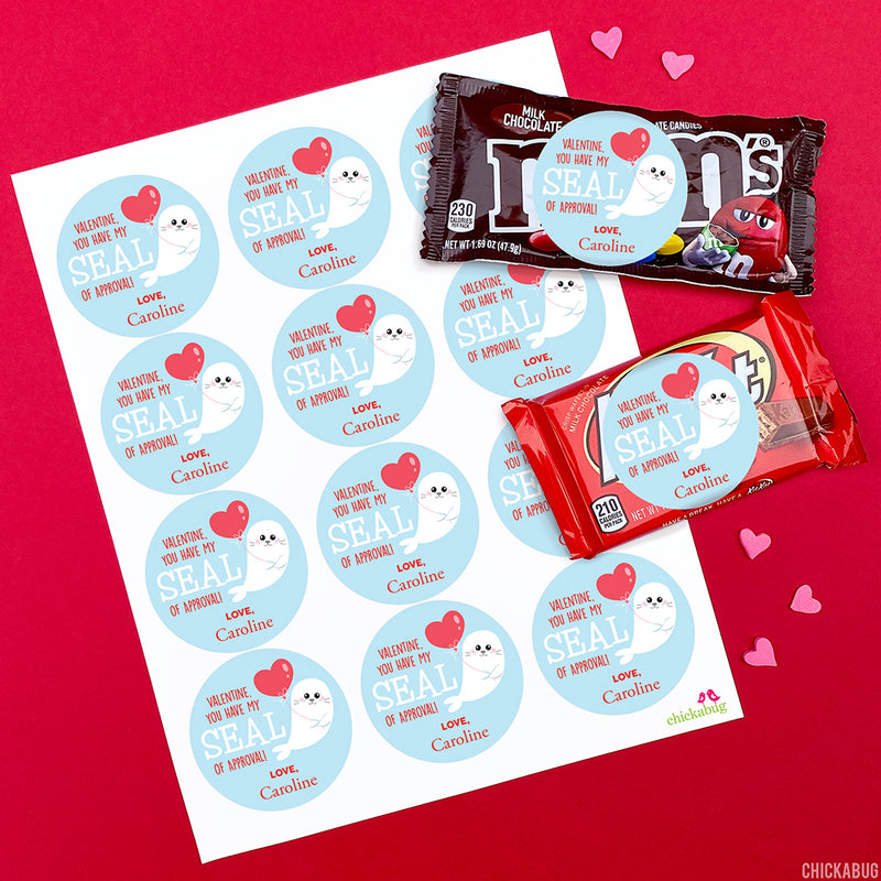 Seal of Approval Valentine's Day Stickers