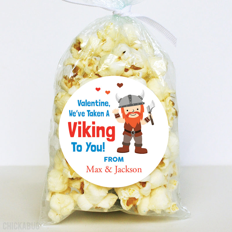 Viking Valentine's Day Stickers