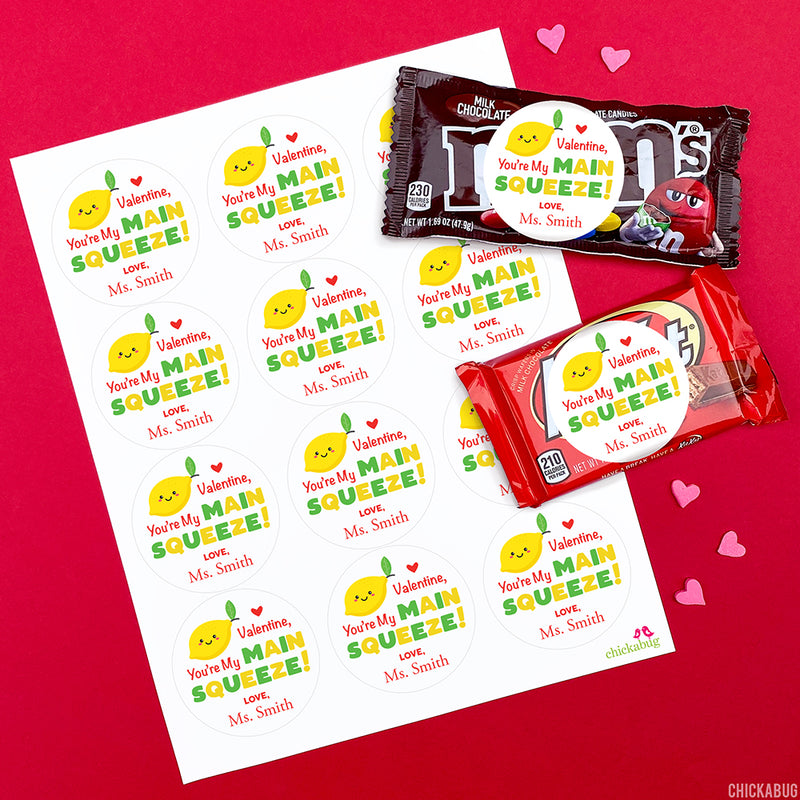 Main Squeeze Valentine's Day Stickers