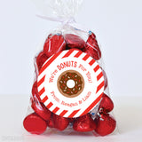 Donut Valentine's Day Stickers - Red