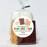 "The Holidays Are S'more Fun" Labels