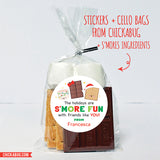 "The Holidays Are S'more Fun" Labels