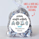 Warm Winter Wishes Holiday Gift Labels