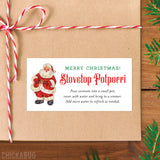 Vintage Santa Christmas Potpourri Gift Labels