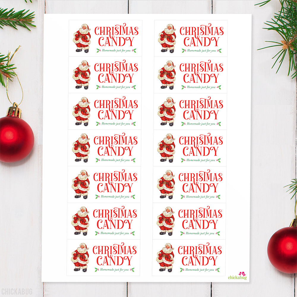 vintage-santa-christmas-candy-gift-labels-for-homemade-candy-gifts-chickabug for Free Printable Candy Cane Gram Tags Vintage Santa