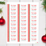 Polka Dots Christmas Address Labels