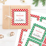 Signed by Santa Christmas Gift Labels - Polka Dot