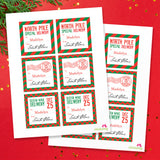 Signed by Santa Christmas Gift Labels - Special Delivery from the North Pole