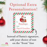 Signed by Santa Christmas Gift Labels - Waving Santa