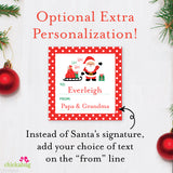 Signed by Santa Christmas Gift Labels - Ho! Ho! Ho! Santa