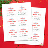 Signed by Santa Christmas Gift Labels - Certified Nice