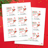 Signed by Santa Christmas Gift Labels - Santa's Nice List