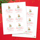"We Whisk You a Merry Christmas" Food Gift Labels