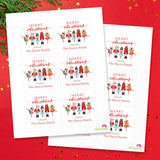 Nutcracker Ballet Christmas Gift Labels - African-American Characters
