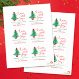 "Love and Joy" Tree Christmas Gift Labels