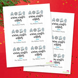 Warm Winter Wishes Holiday Gift Labels