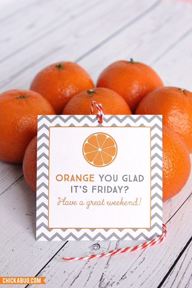 free-printable-orange-you-glad-it-s-friday-gift-tags-instant-downlo-chickabug for Orange You Glad It S Summer Free Printable Free Printable