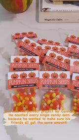 "Pumpkin Seeds" Halloween Paper Tags and Bags