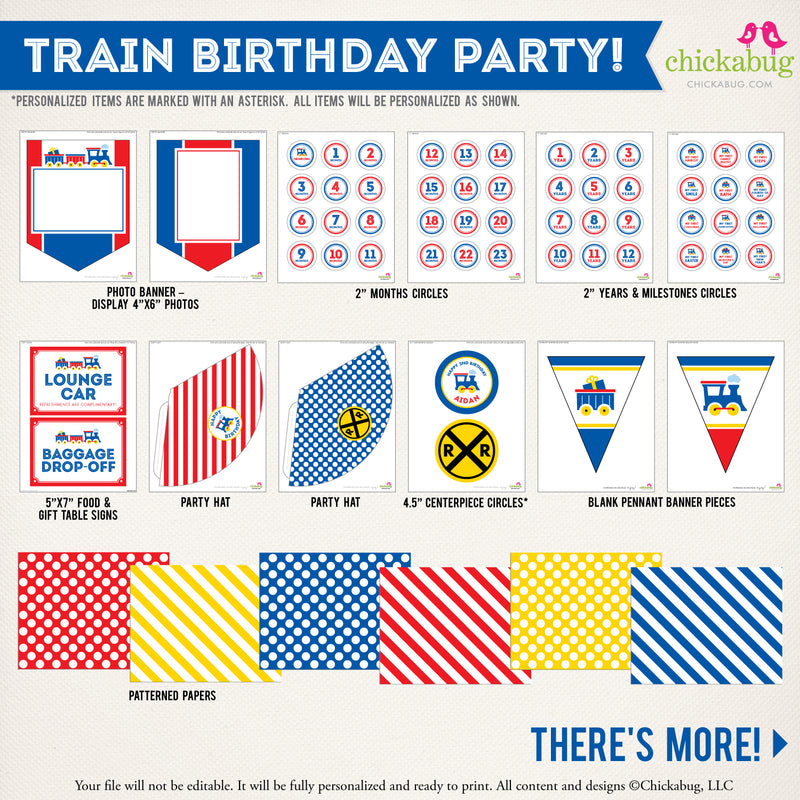 Train Birthday Party Printable Decor Kit (Digital File) – Chickabug train-birthday-party-printable-decor-kit-digital-file-chickabug