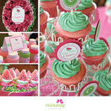 Pink Watermelon Birthday Party Printable Decor Kit (Digital File)