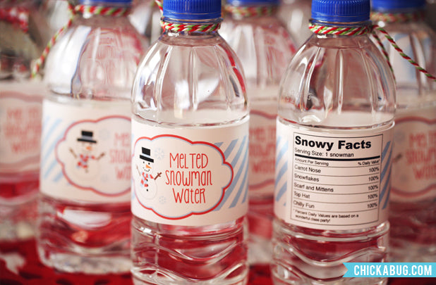 Melted Snowman Water Labels (INSTANT DOWNLOAD) – Chickabug melted-snowman-water-labels-instant-download-chickabug