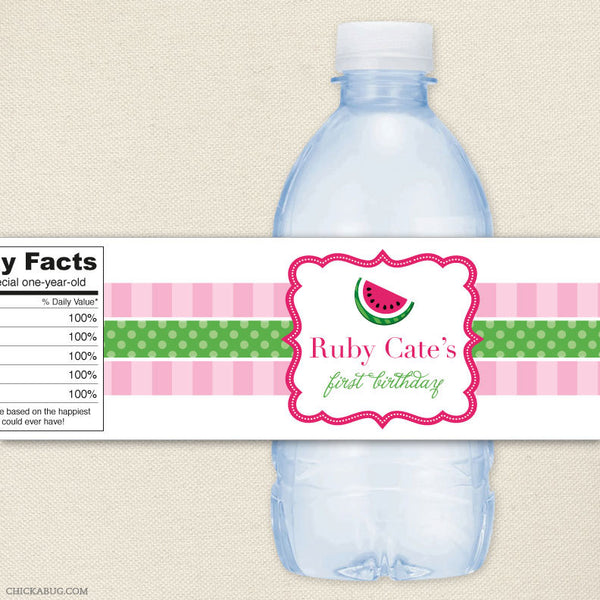 Popsicle Birthday Water Bottle Labels – Chickabug