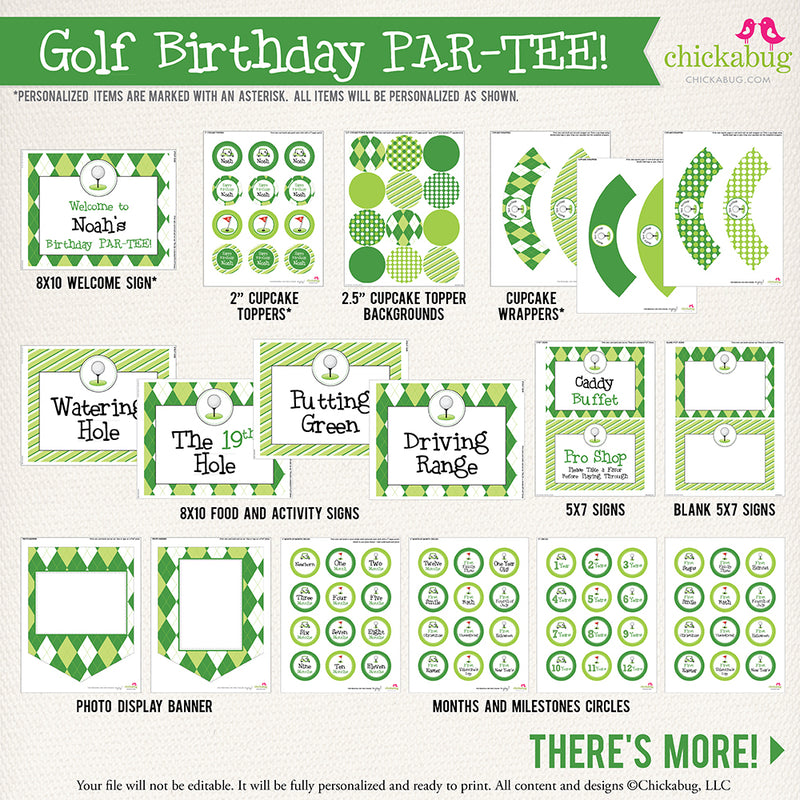 Pink Golf Party: Blakely is 4! - Chickabug
