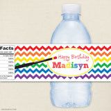 Art Birthday Water Bottle Labels
