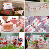 Strawberry Party Favor Tags (EDITABLE INSTANT DOWNLOAD)