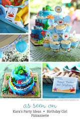 Under the Sea Party Table Tent Cards (EDITABLE INSTANT DOWNLOAD)