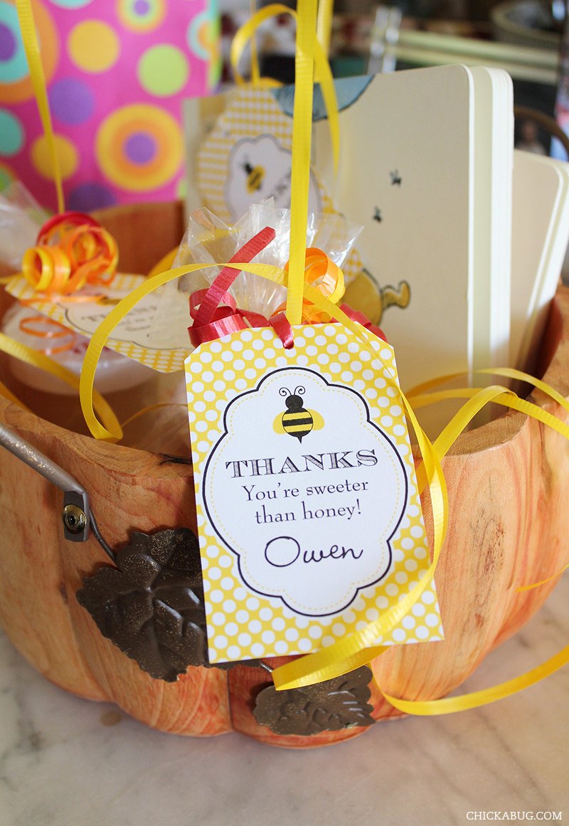 Bumblebee Party Favor Tags (EDITABLE INSTANT DOWNLOAD)