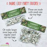 Army Party Treat Bag Label (EDITABLE INSTANT DOWNLOAD)