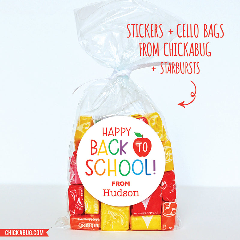 Apple "Happy Back to School" Stickers