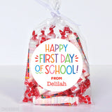 Colorful Happy First Day of School Stickers