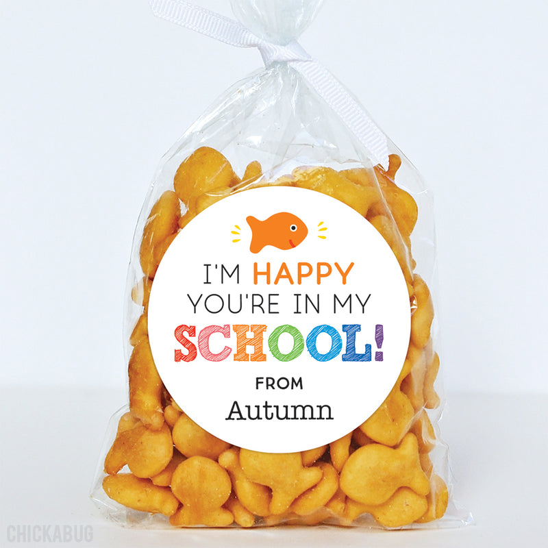 Goldfish "Happy You're In My School" Back to School Stickers