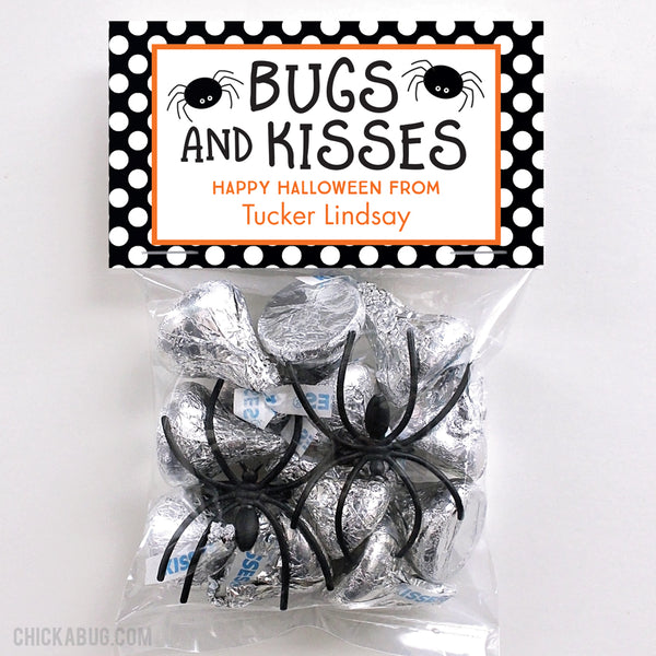 Bugs and Kisses Paper Tags and Bags
