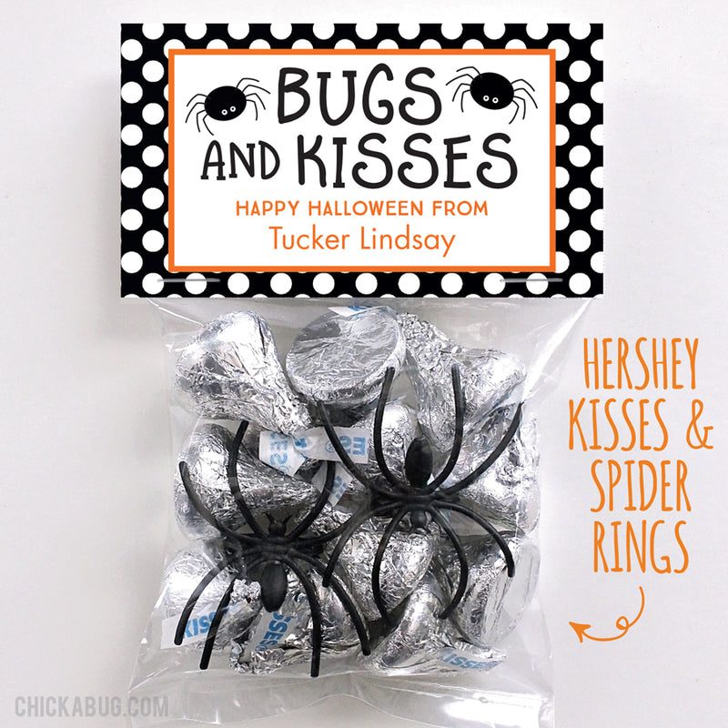 Bugs and Kisses Paper Tags and Bags